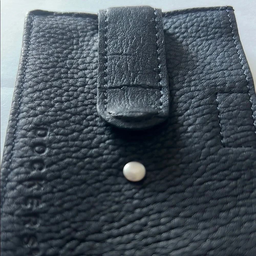 Dockers‎ Black Leather Card Holder Pocket Clip
